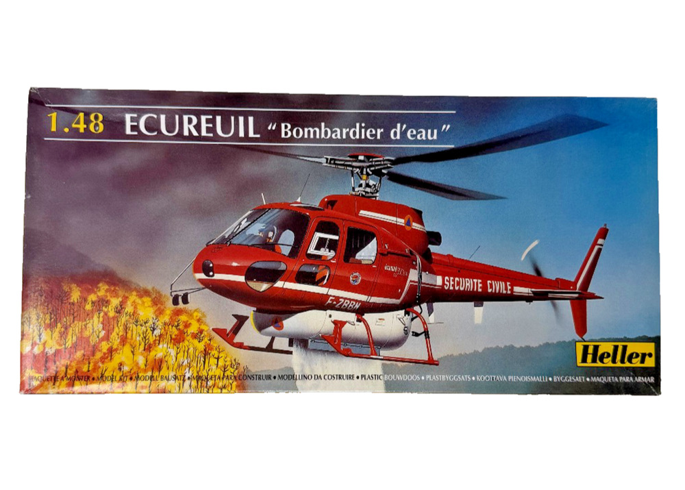 Heller 80485 Ecureuil Bombardier d'eau 1/48 Plastic Model Kit Sealed